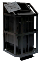 Банная печь с закрытой каменкой в Пинске