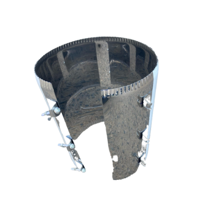 Хомут стяжной усиленный, нерж. ст. 430 купить в Пинске