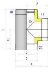 Сэндвич-тройник 2ТР Феникс 90° в Пинске