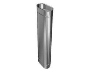 Труба овал. сечения (вставка) L-500 мм из нерж. ст. 430-1,0 мм купить в Пинске