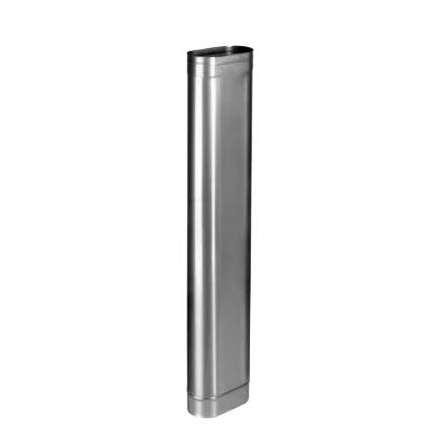 Труба овал. сечения (вставка) L-1000 мм из нерж. ст. 430-1,0 мм в Пинске