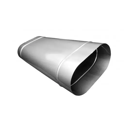 Труба овал. сечения (вставка) L-250 мм из нерж. ст. 430-1,0 мм купить в Пинске