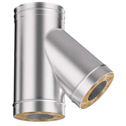 Сэндвич-тройник 45 из нерж. ст. 304-430 0,5-0,5 мм, утепл. 30 мм в Пинске