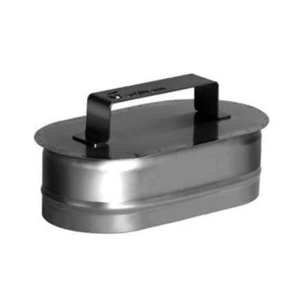 Заглушка овальная с ручкой из нерж. стали 304-0,5 мм купить в Пинске