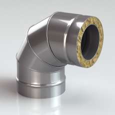 Сэндвич-Колено (Отвод) 90 304-430-0,5-0,5 мм, утепл. 50 мм купить в Пинске