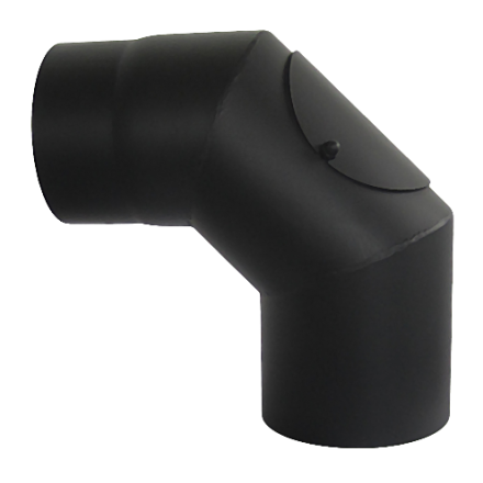 Отвод 90° с ревизией КПД ЧЕРНЫЙ фото в Пинске