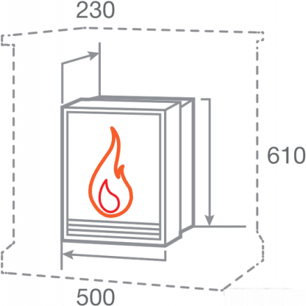 Электрокамин RealFlame FOBOS-S LUX BR в Пинске