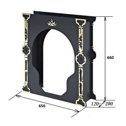 Портал Царь-печи средний стальной в Пинске