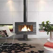 Купить Печь-камин Invicta Symphonia в интерьере чугунная в Пинске в Пинске