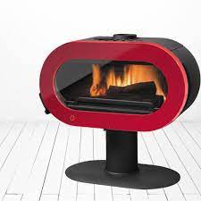 Купить Печь-камин Invicta Fifty Sur Pied Ivoire в интерьере чугунная в Пинске в Пинске