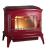 Купить Печь-камин Invicta Bradford красная эмаль в интерьере чугунная в Пинске в Пинске