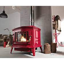 Купить Печь-камин Invicta Bradford белая эмаль в интерьере чугунная в Пинске в Пинске