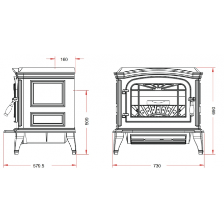 Купить Печь-камин Invicta Bradford белая эмаль в интерьере чугунная в Пинске в Пинске