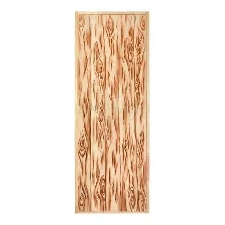 Дверь глухая из цельного массива Озорной Дед 1900x700 липа Класс А коробка из сосны в Пинске