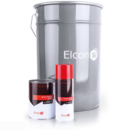 Термостойкая эмаль Elcon, аэрозоль 520 мл (чёрная) в Пинске