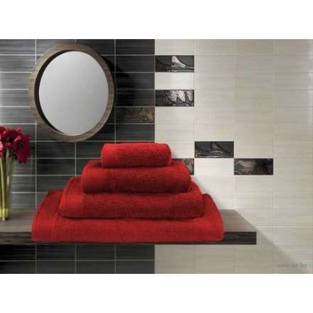 Полотенце махровое 40x70 красное в Пинске