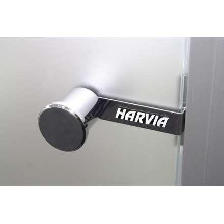 Дверь для бани стеклянная Harvia 8/19 коробка сосна, сатин в Пинске
