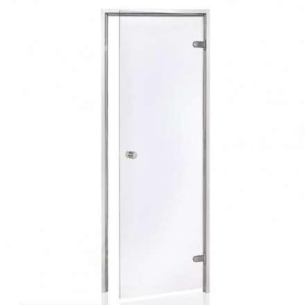 Дверь для бани стеклянная Harvia 7/19 коробка алюминий, стекло прозрачное в Пинске