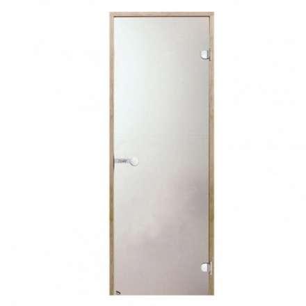 Дверь для бани стеклянная Harvia 7/19 коробка ольха, сатин в Пинске