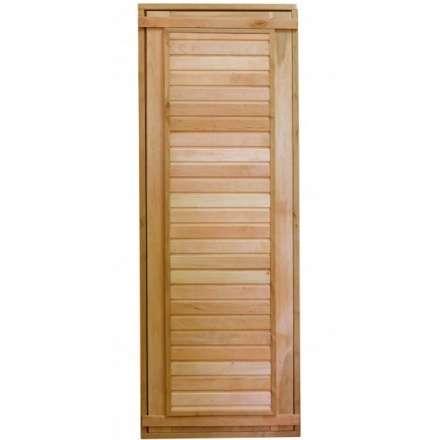 Дверь для бани ComfortProm 700x1900 ольха деревянная глухая с фольгой в Пинске