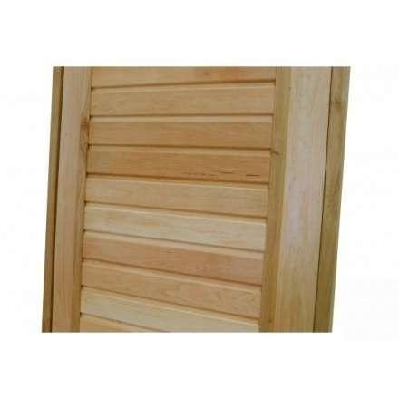 Дверь для бани ComfortProm 700x1900 ольха деревянная глухая с фольгой в Пинске