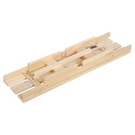 Лавочка разборная 120х33х43 см для бани и сауны (липа) 34002 в Пинске