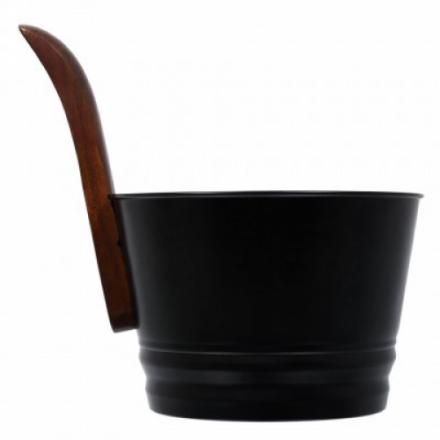 Бадья из стали 4 л черная Банные штучки 41351 купить в Пинске