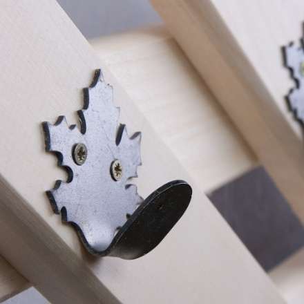 Вешалка Ромб с 5-ю железными кленовыми крючками в Пинске