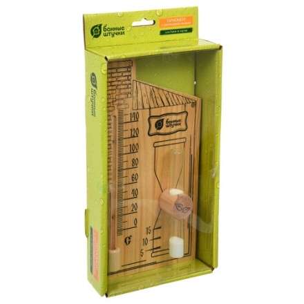 Термометр с песочными часами для бани и сауны 18036 в Пинске