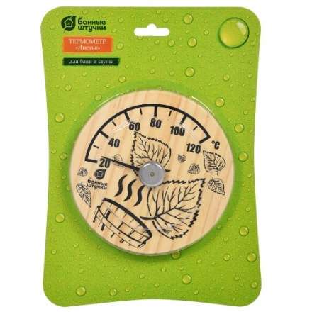 Термометр Листья для бани и сауны 18041 в Пинске