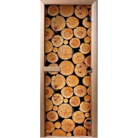 Дверь для сауны Doorwood с фотопечатью A043 1900x700 в Пинске