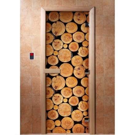Дверь для сауны Doorwood с фотопечатью A043 1900x700 в Пинске