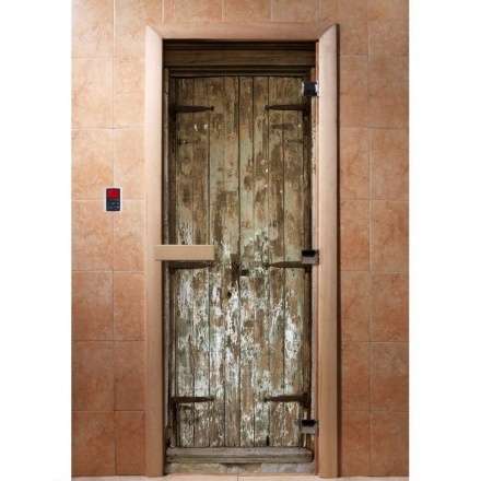Дверь для сауны Doorwood с фотопечатью A028 1900x700 в Пинске