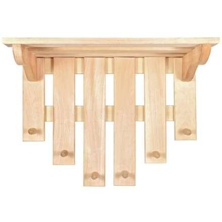 Полка с вешалкой 6 рожков 03580 в Пинске