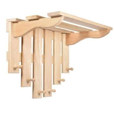 Полка с вешалкой 6 рожков 03580 в Пинске