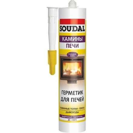 Герметик для печей SOUDAL Calofer черный 280 мл жаростойкий в Пинске