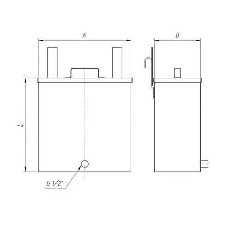 Бак Ferrum Комфорт навесной для печи 40 л в Пинске