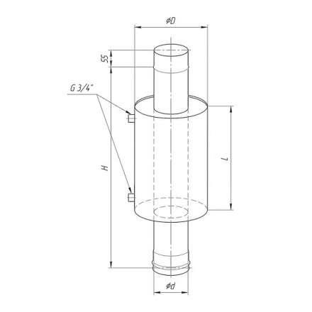 Бак Ferrum Комфорт для печи с водяным контуром 7 л в Пинске