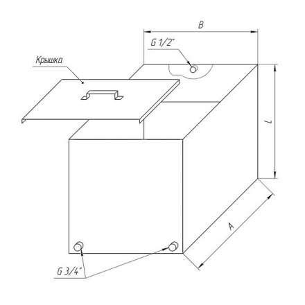 Бак Ferrum Комфорт для теплообменника 110 л в Пинске