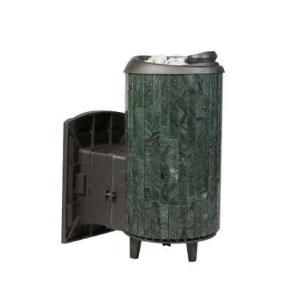 Печь банная ProMetall Атмосфера L+ в ламелях Верде Гватемала наборный рисунок в Пинске