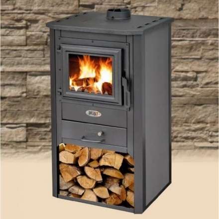 Печь-камин Blist Oganj N чугунная дверца серая фото в Пинске