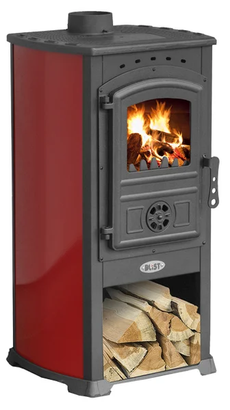 Печь-камин Blist Zar красная в Пинске