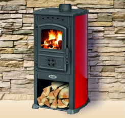 Печь-камин Blist Zar красная в Пинске