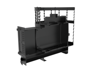 Чугунная банная печь Kennet Бастион 22 сетка витая в Пинске