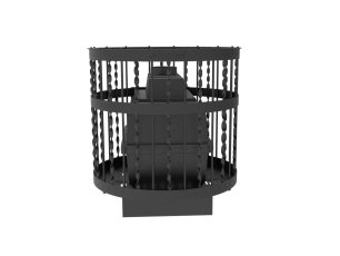 Чугунная банная печь Kennet Бастион 22 сетка витая в Пинске