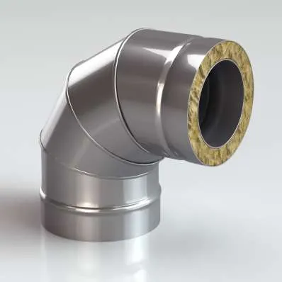 Сэндвич-Колено (Отвод) 90 304/430-0,8, изол. 50 мм в Пинске