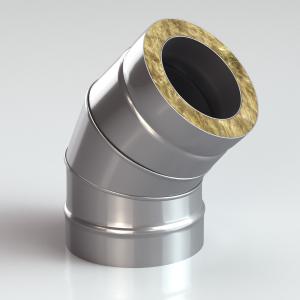 Сэндвич-Колено (Отвод) 45 304/430 0.8, изол. 50 мм в Пинске