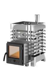 Печь для бани Везувий ASTON 12 INOX стекло Амазонка бай фото в Пинске