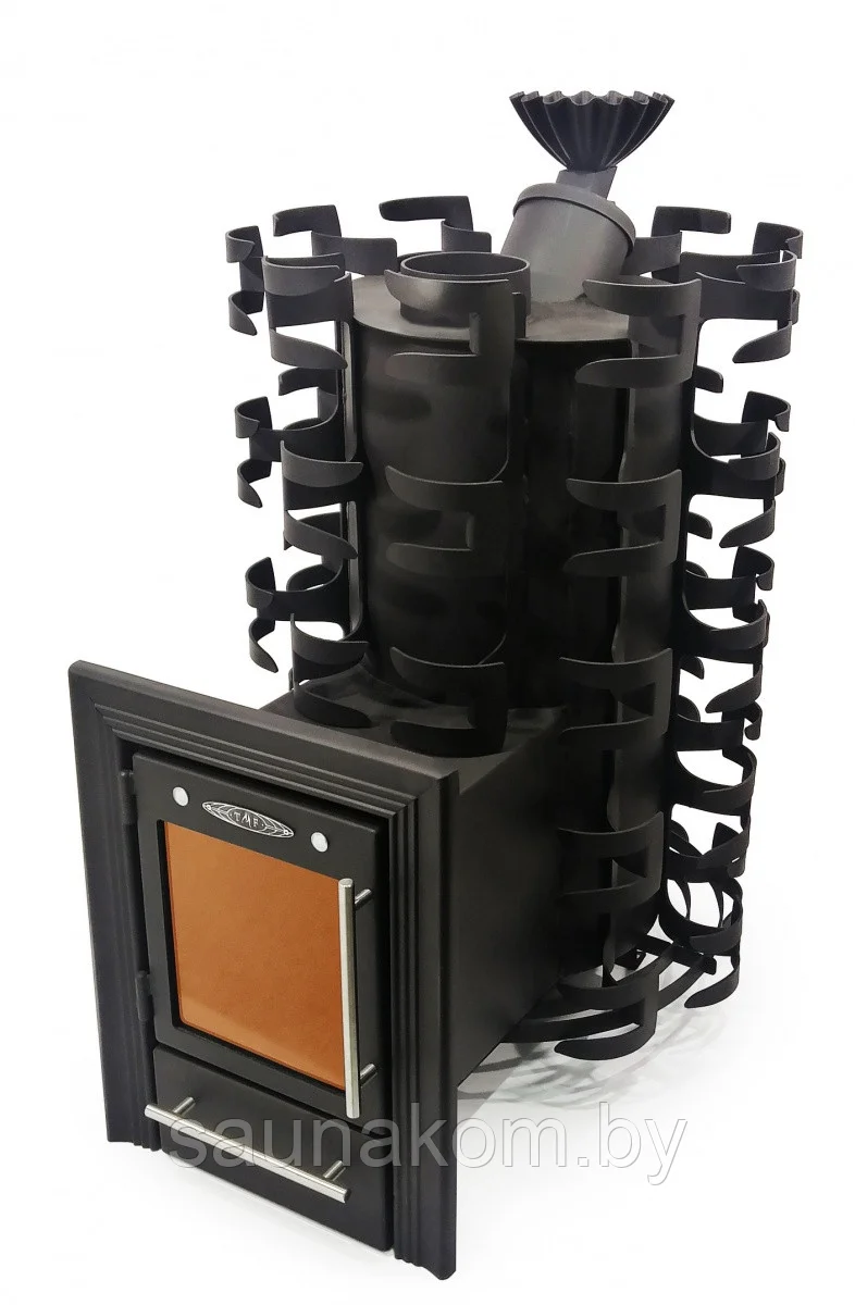 Печь для бани Семирамида Inox Люмина антрацит Амазонка бай фото в Пинске