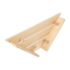 Полка-вешалка 4 крючка угловая,58*11*29 см купить в Пинске